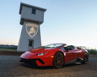 2019 Lamborghini Huracán Performante Spyder - Front Three-Quarter Wallpaper 190x150