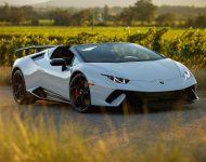2019 Lamborghini Huracán Performante Spyder - Front Three-Quarter Wallpaper 190x150
