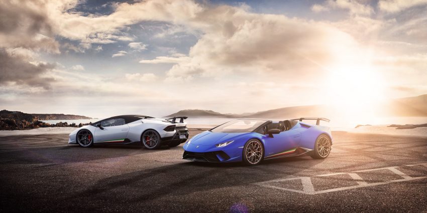 2019 Lamborghini Huracán Performante Spyder - Front Three-Quarter Wallpaper 850x425 #2