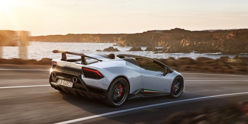 2019 Lamborghini Huracán Performante Spyder - Rear Three-Quarter Wallpaper 850x425 #6