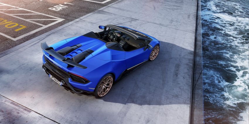 2019 Lamborghini Huracán Performante Spyder - Rear Three-Quarter Wallpaper 850x425 #4