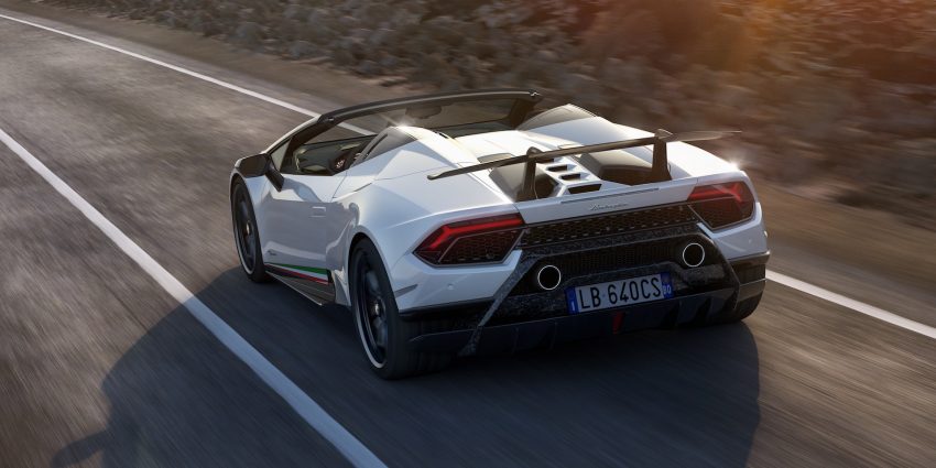 2019 Lamborghini Huracán Performante Spyder - Rear Wallpaper 850x425 #7