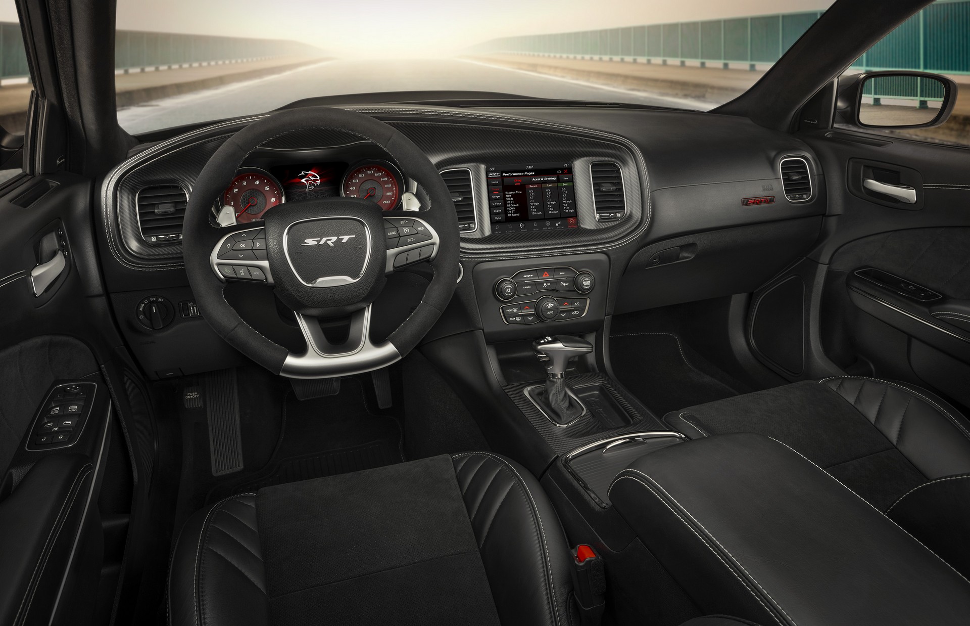 Download 2020 Dodge Charger SRT Hellcat Widebody - Interior, Cockpit HD Wallpaper 1920x1238 #83