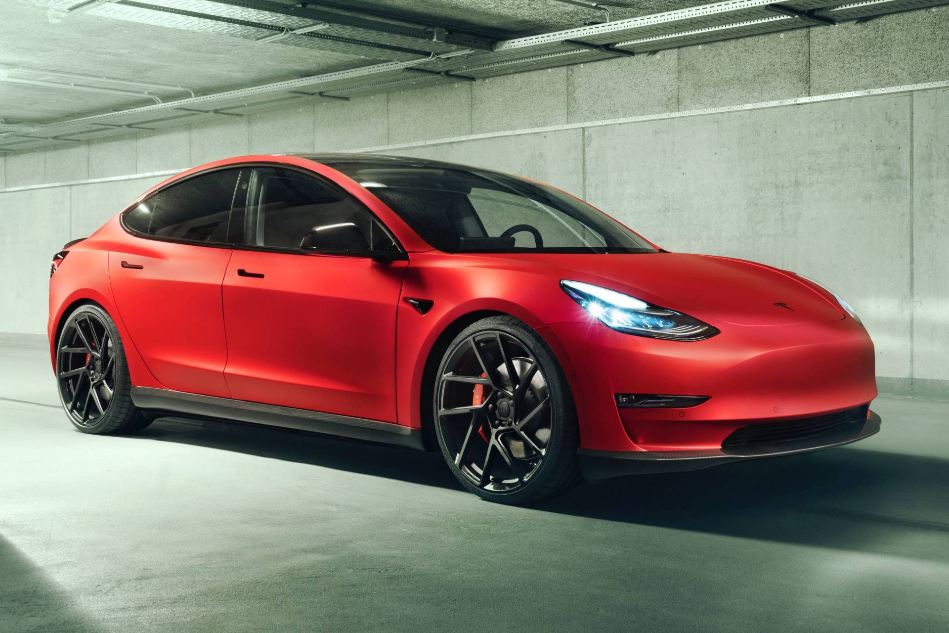 Download 2019 Tesla Model 3 by Novitec - Front Three-Quarter HD Wallpaper 1920x1280 #6