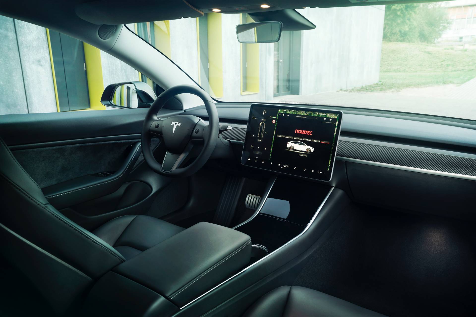 Download 2019 Tesla Model 3 by Novitec - Interior HD Wallpaper 1920x1280 #14