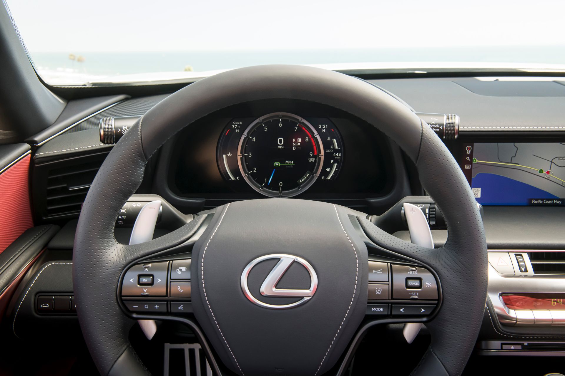 Download 2021 Lexus LC 500 Convertible - Interior, Steering Wheel HD Wallpaper 1920x1280 #32