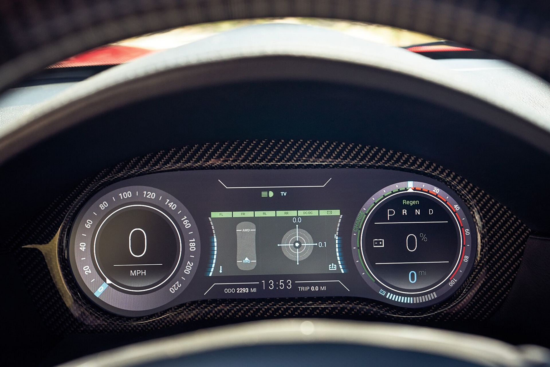 Download 2020 Drako GTE - Digital Instrument Cluster HD Wallpaper 1920x1280 #80