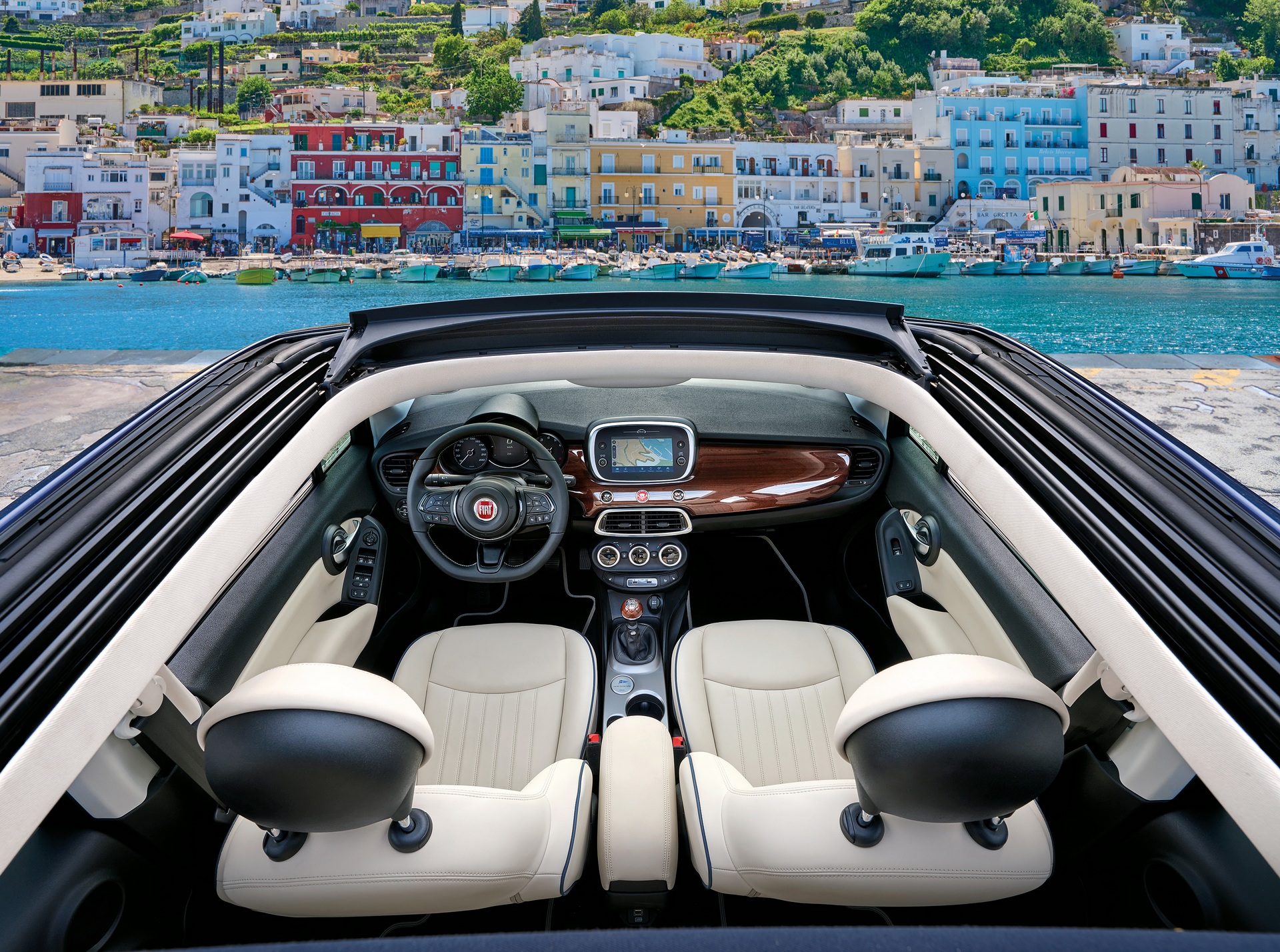 Download 2021 Fiat 500X Yachting - Interior HD Wallpaper 1920x1428 #19