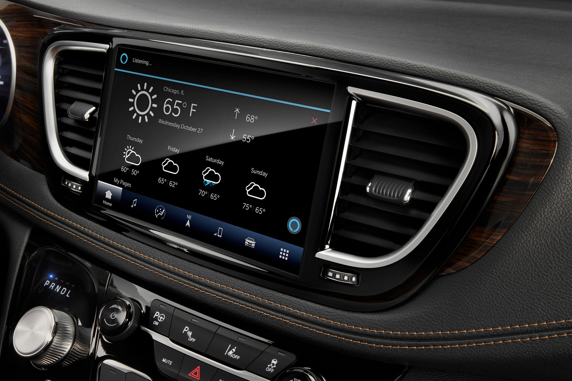 Download 2021 Chrysler Pacifica Pinnacle - Central Console HD Wallpaper 1920x1280 #47