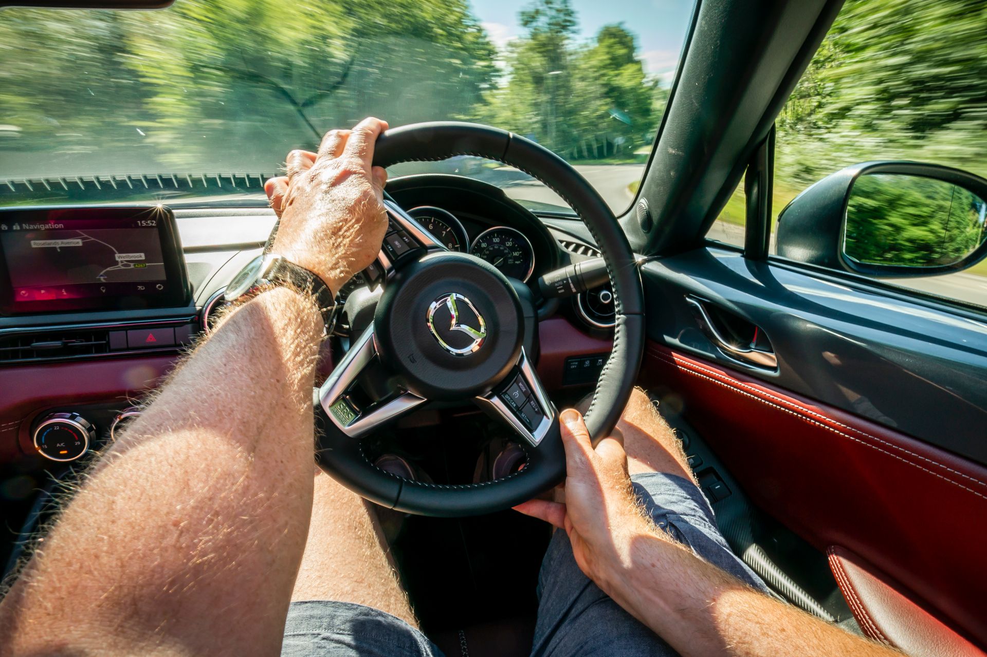 Download 2020 Mazda MX-5 R-Sport Special Edition - Interior, Steering Wheel HD Wallpaper 1920x1279 #72