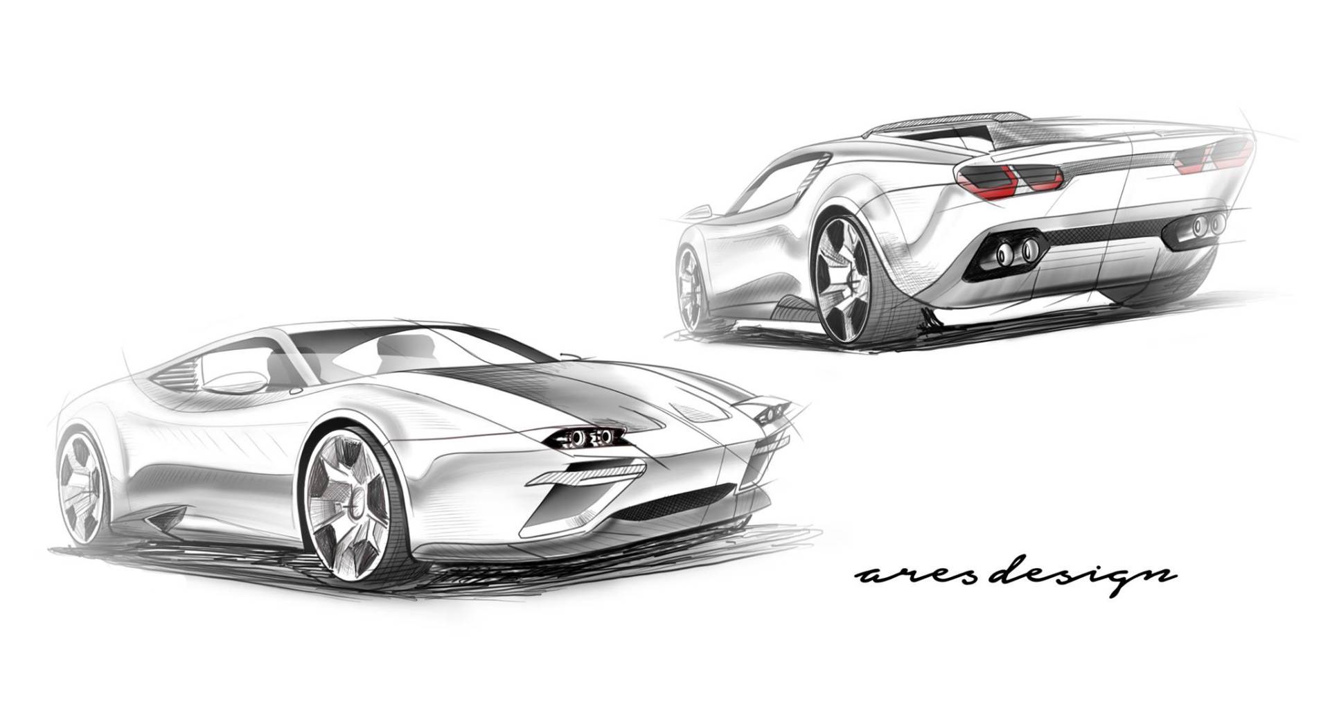 Download 2020 ARES Design Panther ProgettoUno - Design Sketch HD Wallpaper 1920x1042 #60