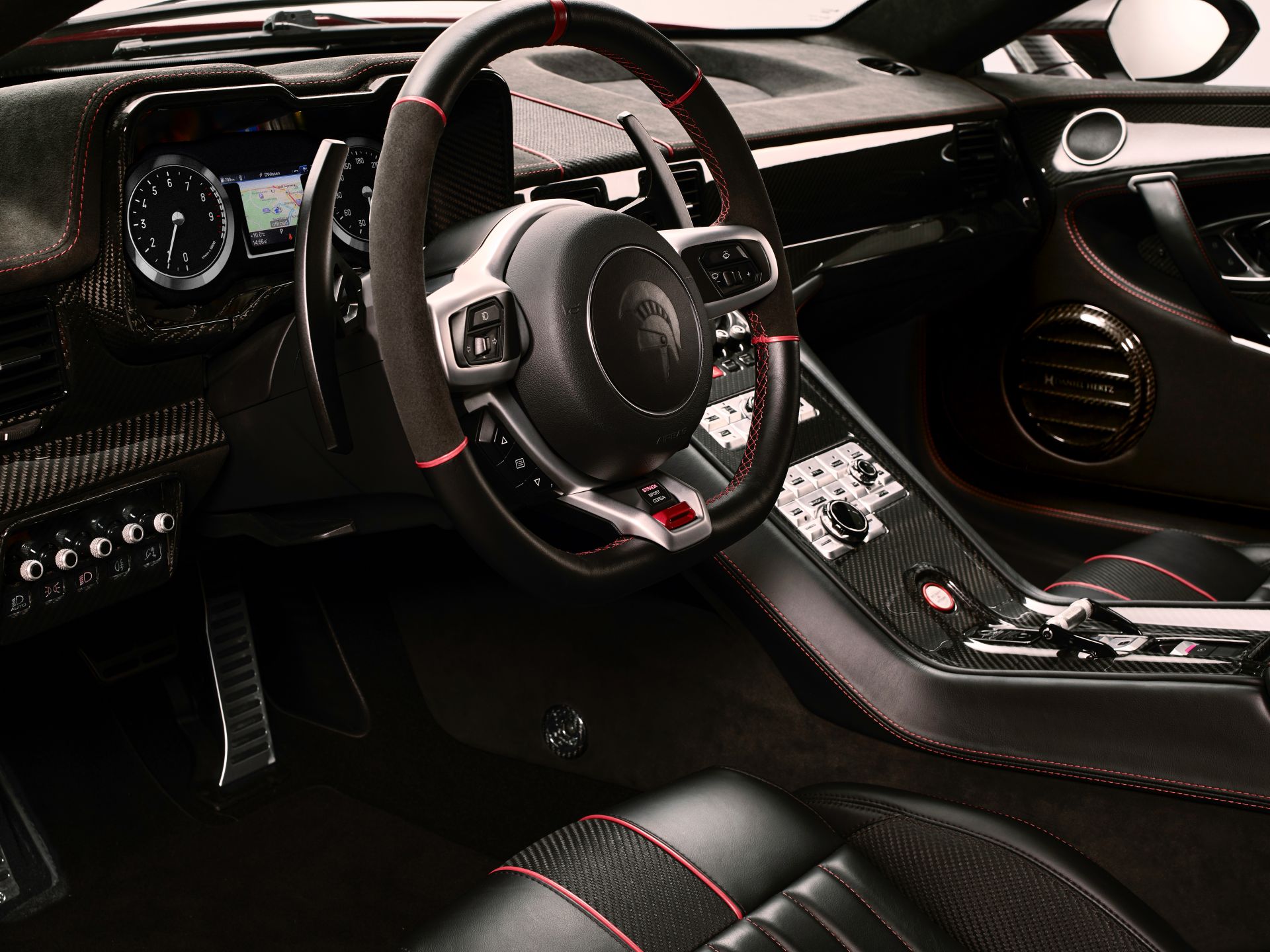 Download 2020 ARES Design Panther ProgettoUno - Interior, Steering Wheel HD Wallpaper 1920x1440 #34
