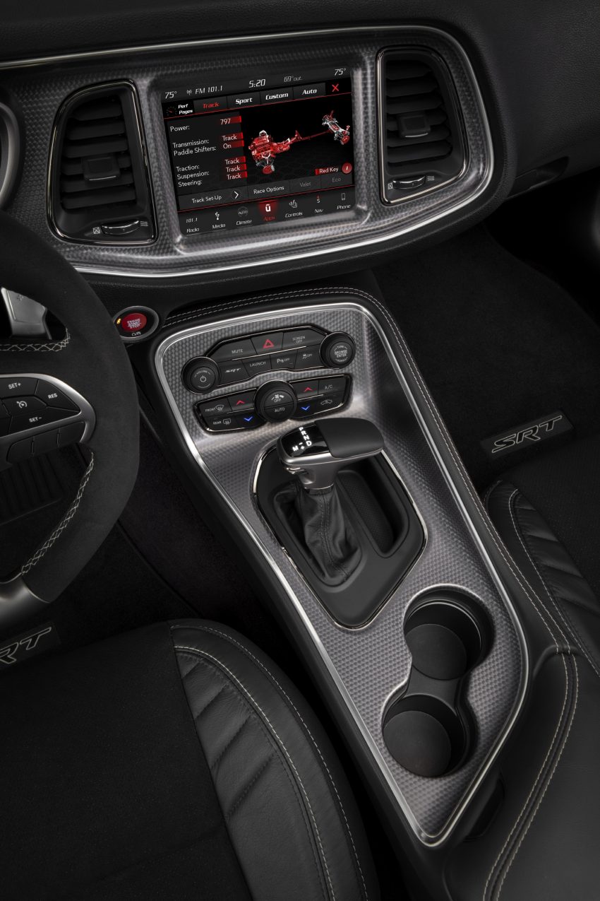 2020 Dodge Challenger SRT Super Stock - Central Console Phone Wallpaper 850x1275 #102