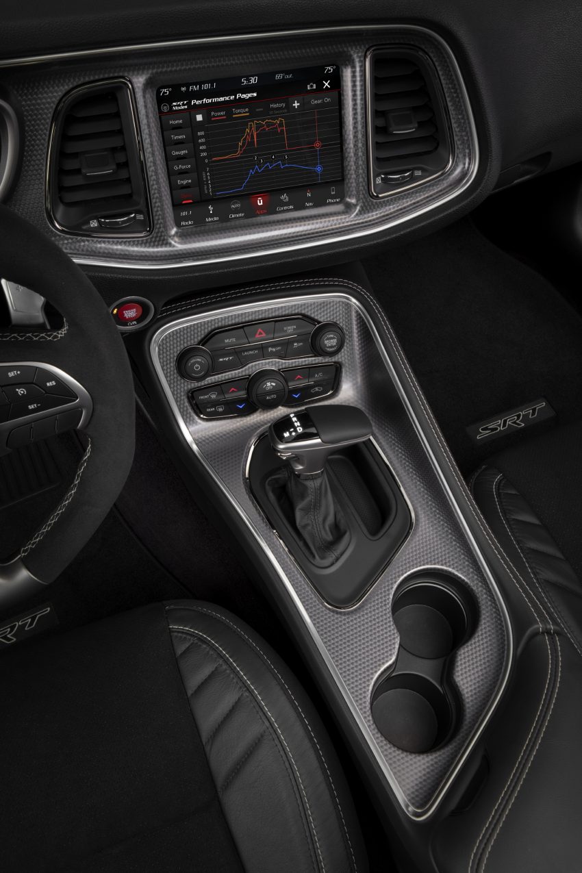 2020 Dodge Challenger SRT Super Stock - Central Console Phone Wallpaper 850x1275 #99