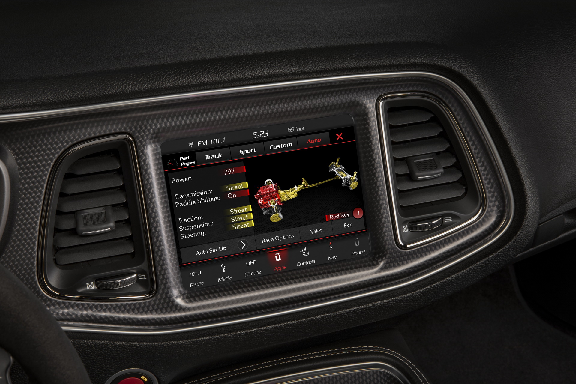Download 2020 Dodge Challenger SRT Super Stock - Central Console HD Wallpaper 1920x1280 #104