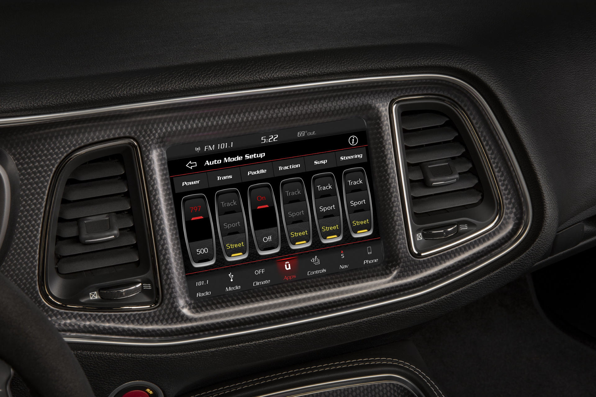 Download 2020 Dodge Challenger SRT Super Stock - Central Console HD Wallpaper 1920x1280 #105