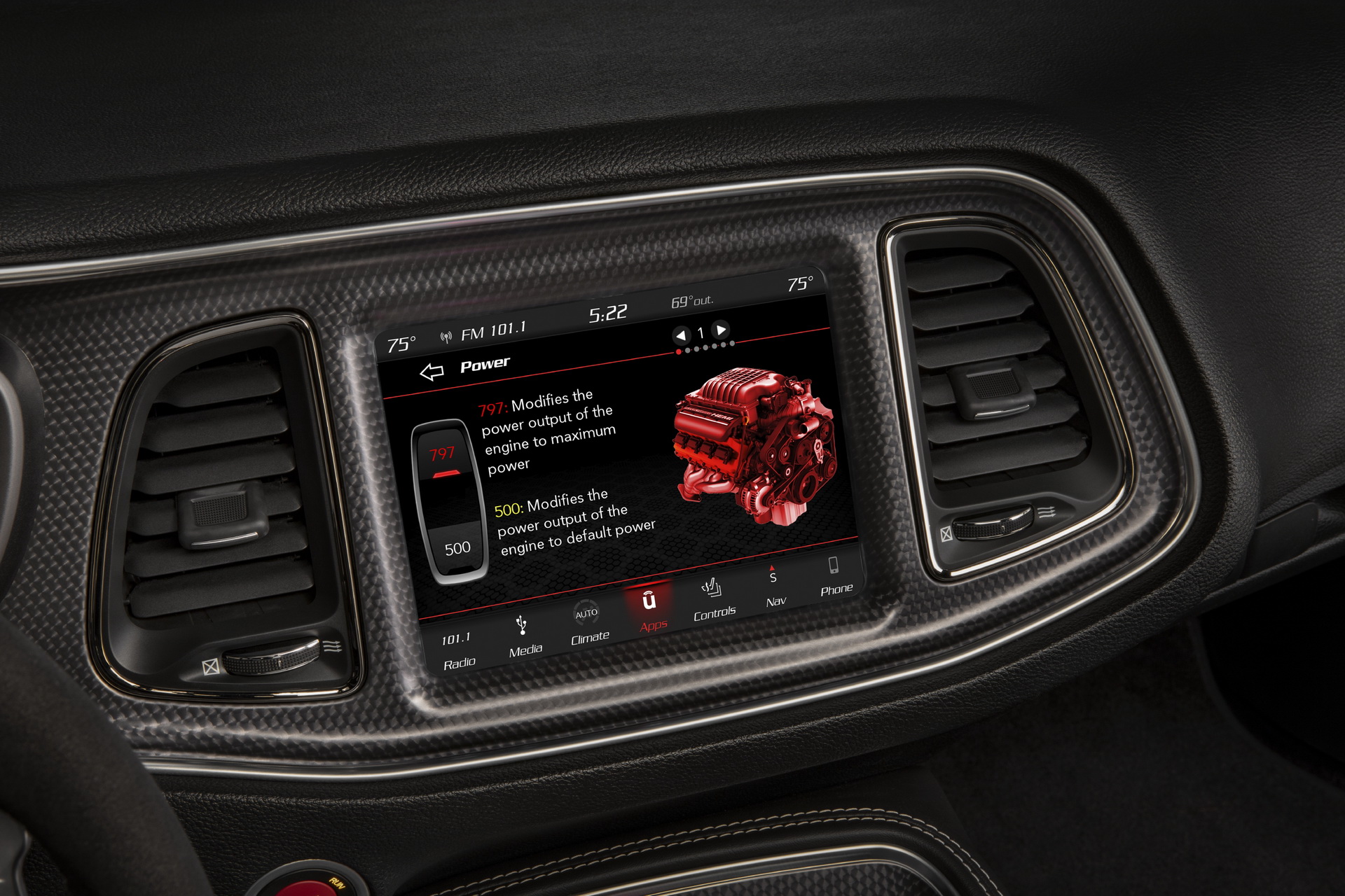 Download 2020 Dodge Challenger SRT Super Stock - Central Console HD Wallpaper 1920x1280 #106