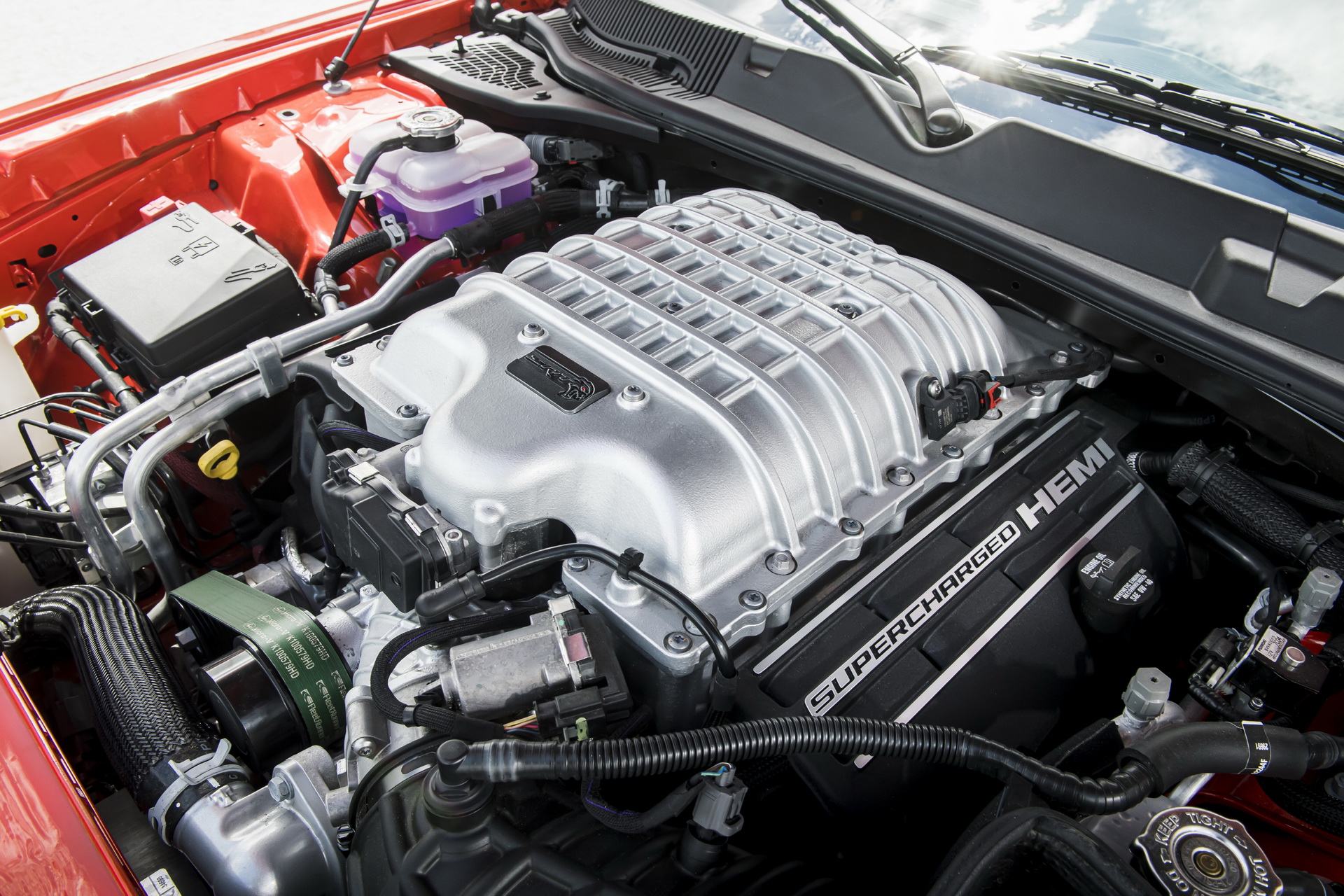 Download 2020 Dodge Challenger SRT Super Stock - Engine HD Wallpaper 1920x1280 #43