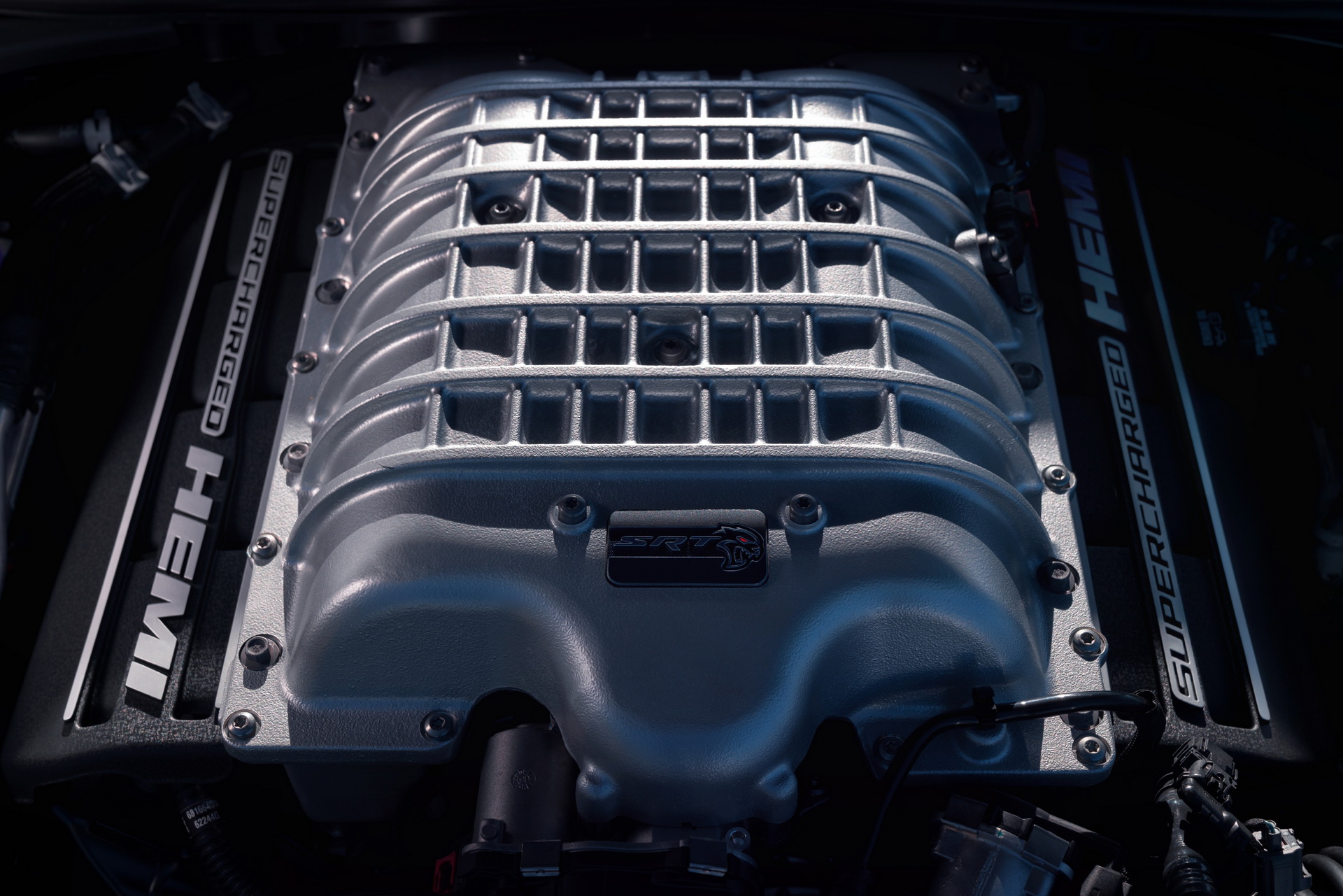 Download 2020 Dodge Challenger SRT Super Stock - Engine HD Wallpaper 1920x1281 #86