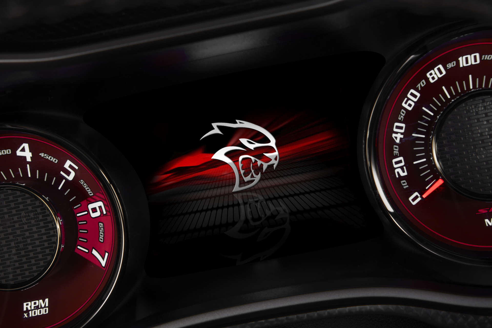 Download 2020 Dodge Challenger SRT Super Stock - Instrument Cluster HD Wallpaper 1920x1280 #98
