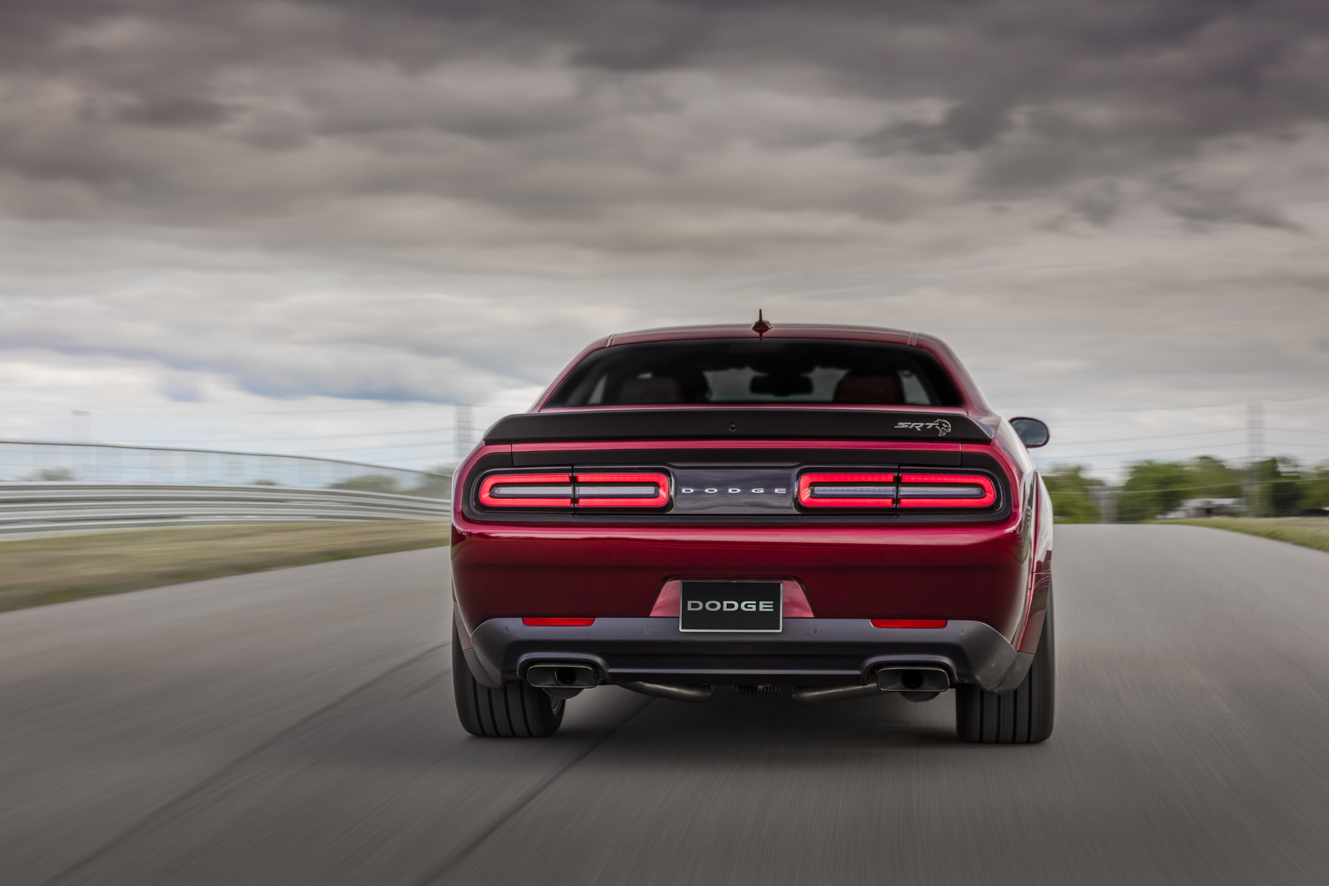 Download 2020 Dodge Challenger SRT Super Stock - Rear HD Wallpaper 1920x1280 #62