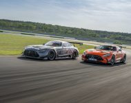 2021 Mercedes-AMG GT Black Series and AMG GT3 Racing Car - Front Three-Quarter Wallpaper 190x150