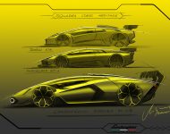 2021 Lamborghini Essenza SCV12 - Design Sketch Wallpaper 190x150