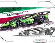 2021 Lamborghini Essenza SCV12 - Design Sketch Wallpaper 190x150