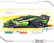 2021 Lamborghini Essenza SCV12 - Design Sketch Wallpaper 190x150