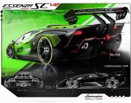 2021 Lamborghini Essenza SCV12 - Design Sketch Wallpaper 190x150