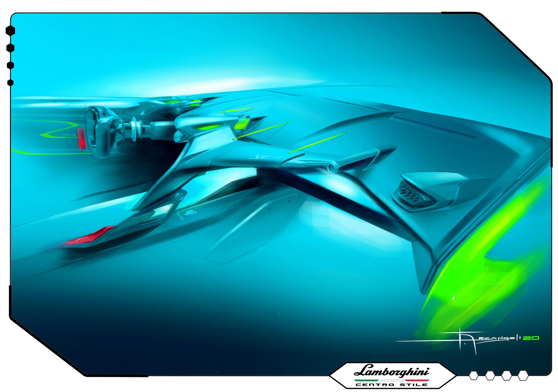 Download 2021 Lamborghini Essenza SCV12 - Design Sketch HD Wallpaper 1920x1349 #35