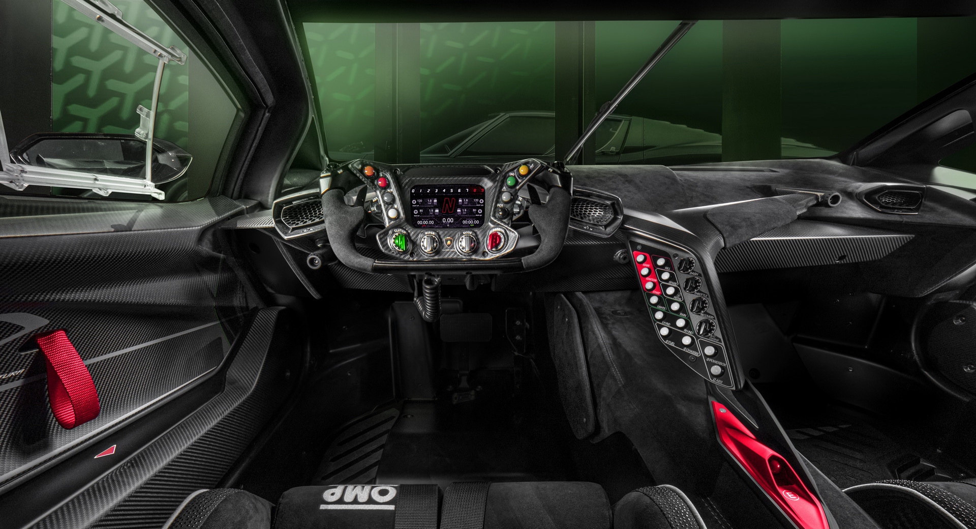 Download 2021 Lamborghini Essenza SCV12 - Interior, Cockpit HD Wallpaper 1920x1040 #26