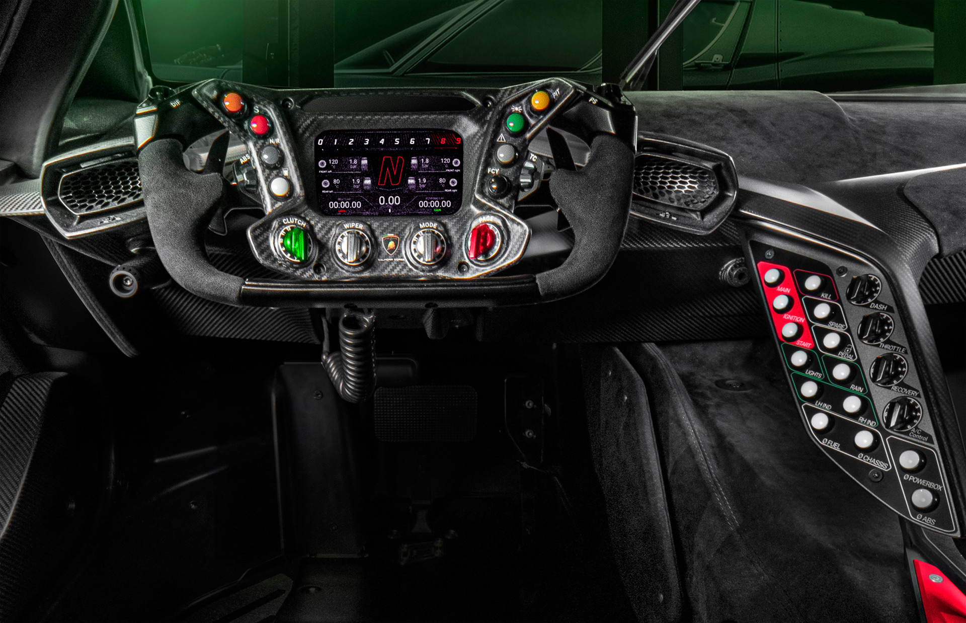 Download 2021 Lamborghini Essenza SCV12 - Interior, Cockpit HD Wallpaper 1920x1238 #27