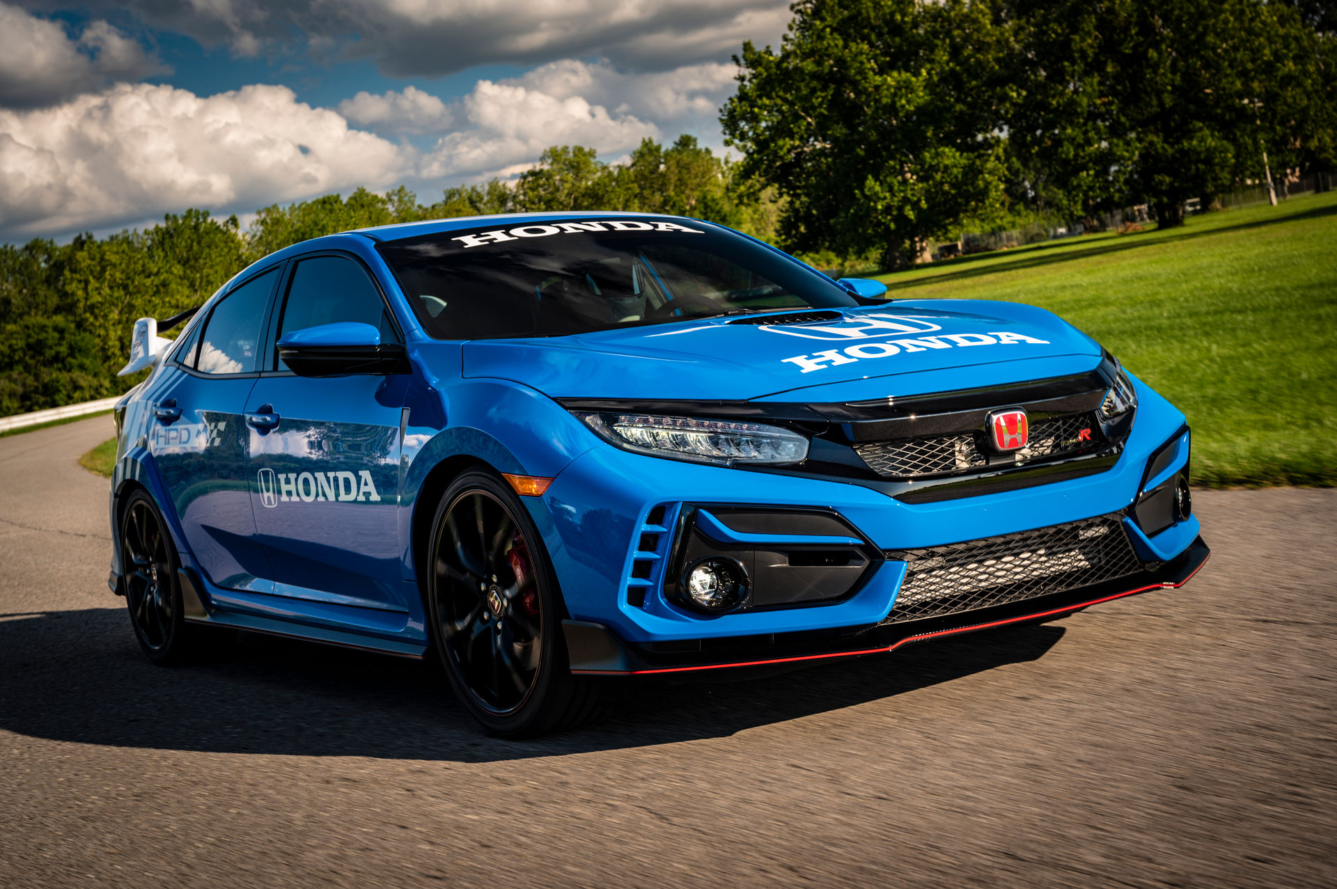 Download 2020 Honda Civic Type R Pace Car - Front Three-Quarter HD Wallpaper 1920x1277 #3