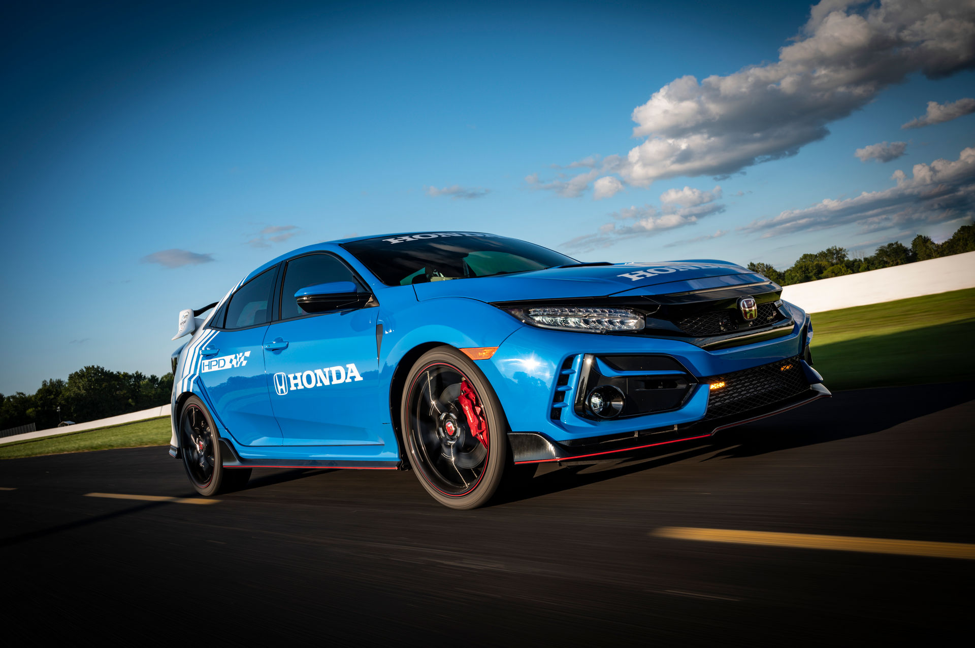 Download 2020 Honda Civic Type R Pace Car - Front Three-Quarter HD Wallpaper 1920x1277 #1
