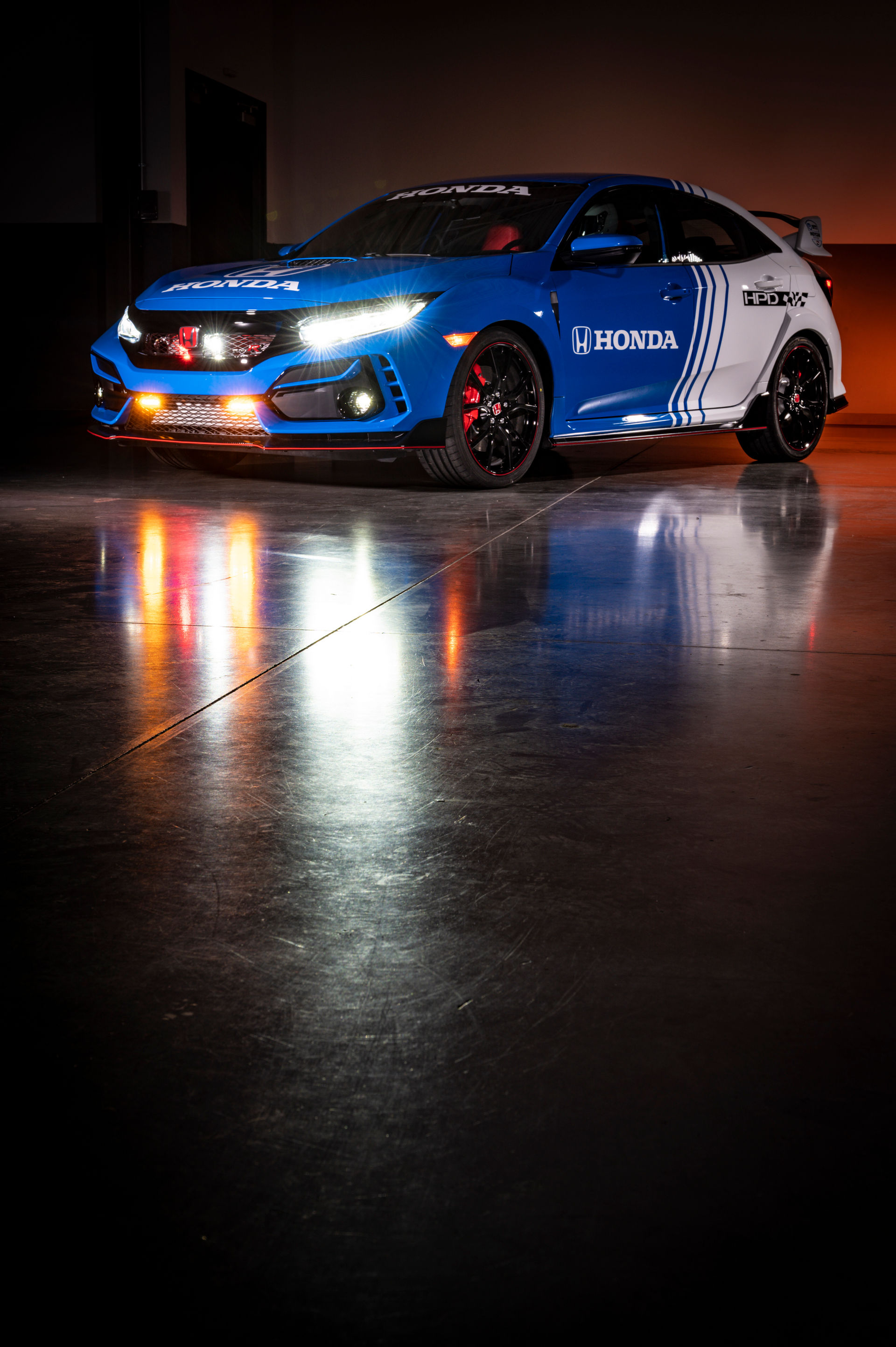 Download 2020 Honda Civic Type R Pace Car - Front Three-Quarter HD Phone Wallpaper 1920x2886 #24