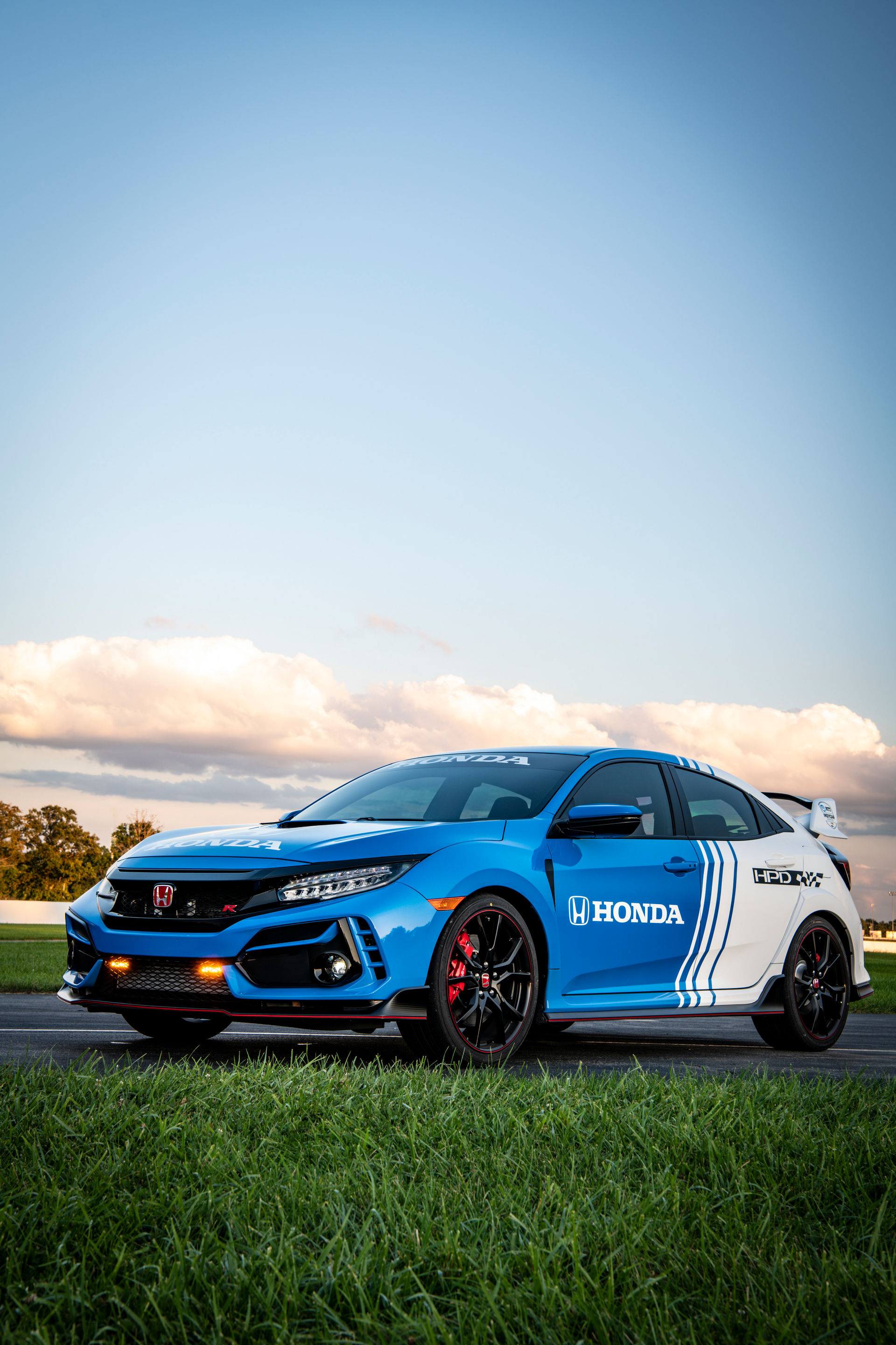 Download 2020 Honda Civic Type R Pace Car - Front Three-Quarter HD Phone Wallpaper 1920x2880 #9