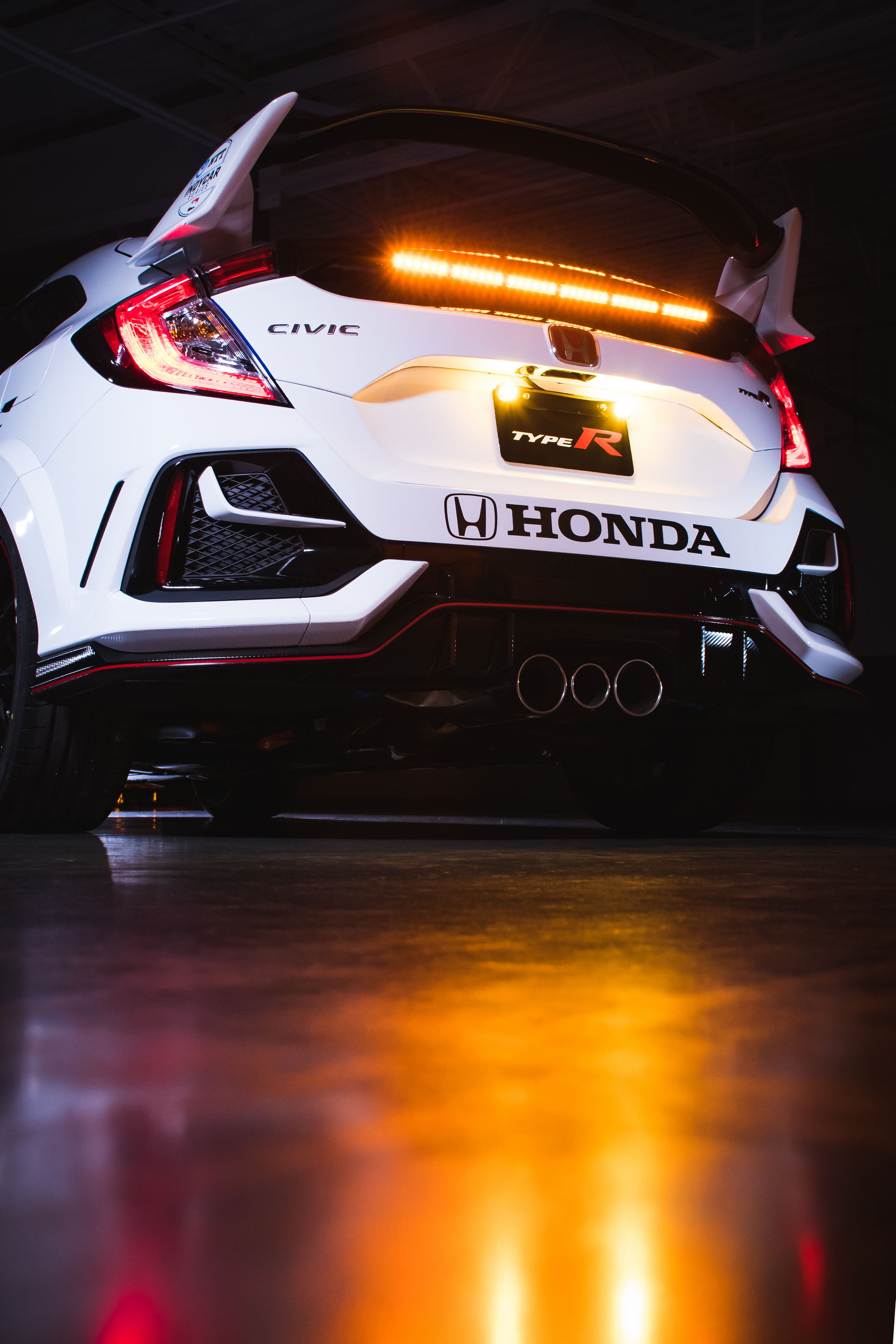 Download 2020 Honda Civic Type R Pace Car - Tail Light HD Phone Wallpaper 1920x2880 #36