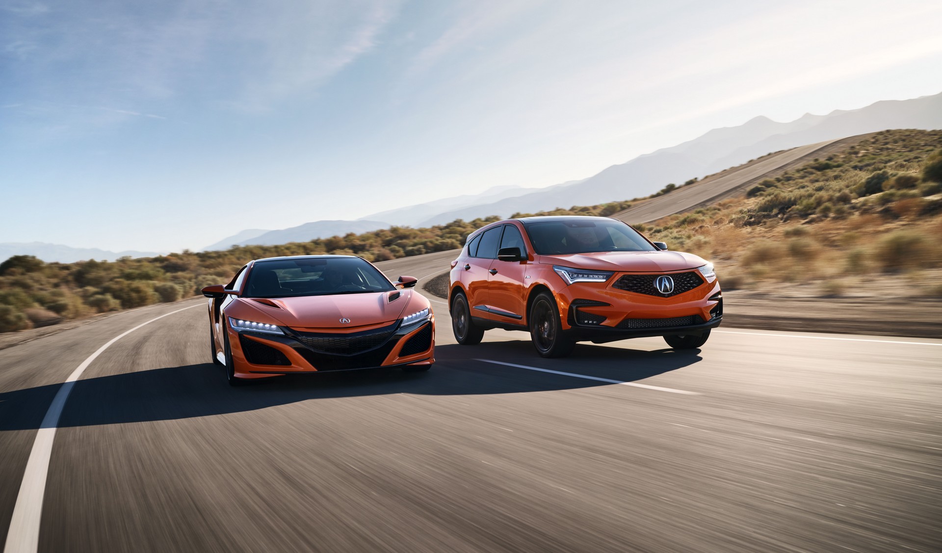 Download 2021 Acura RDX PMC Edition and Acura NSX - Front HD Wallpaper 1920x1127 #4