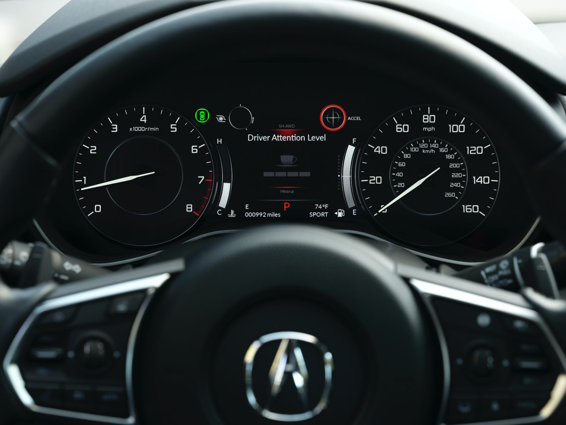 Download 2021 Acura TLX Advance - Interior, Steering Wheel HD Wallpaper 1920x1440 #32