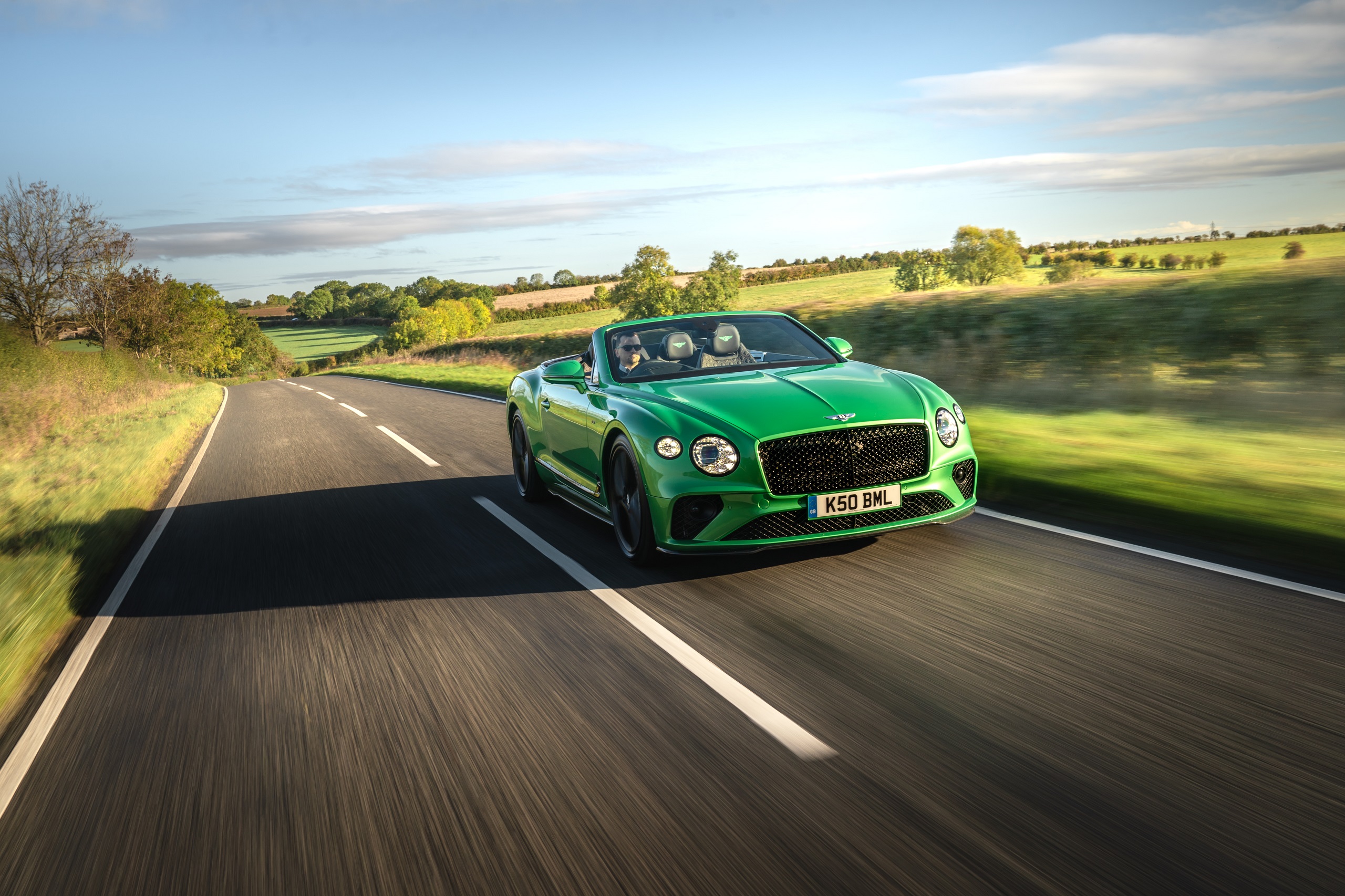 Download 2021 Bentley Continental GT Convertible - Front Three-Quarter HD Wallpaper 2560x1706 #11