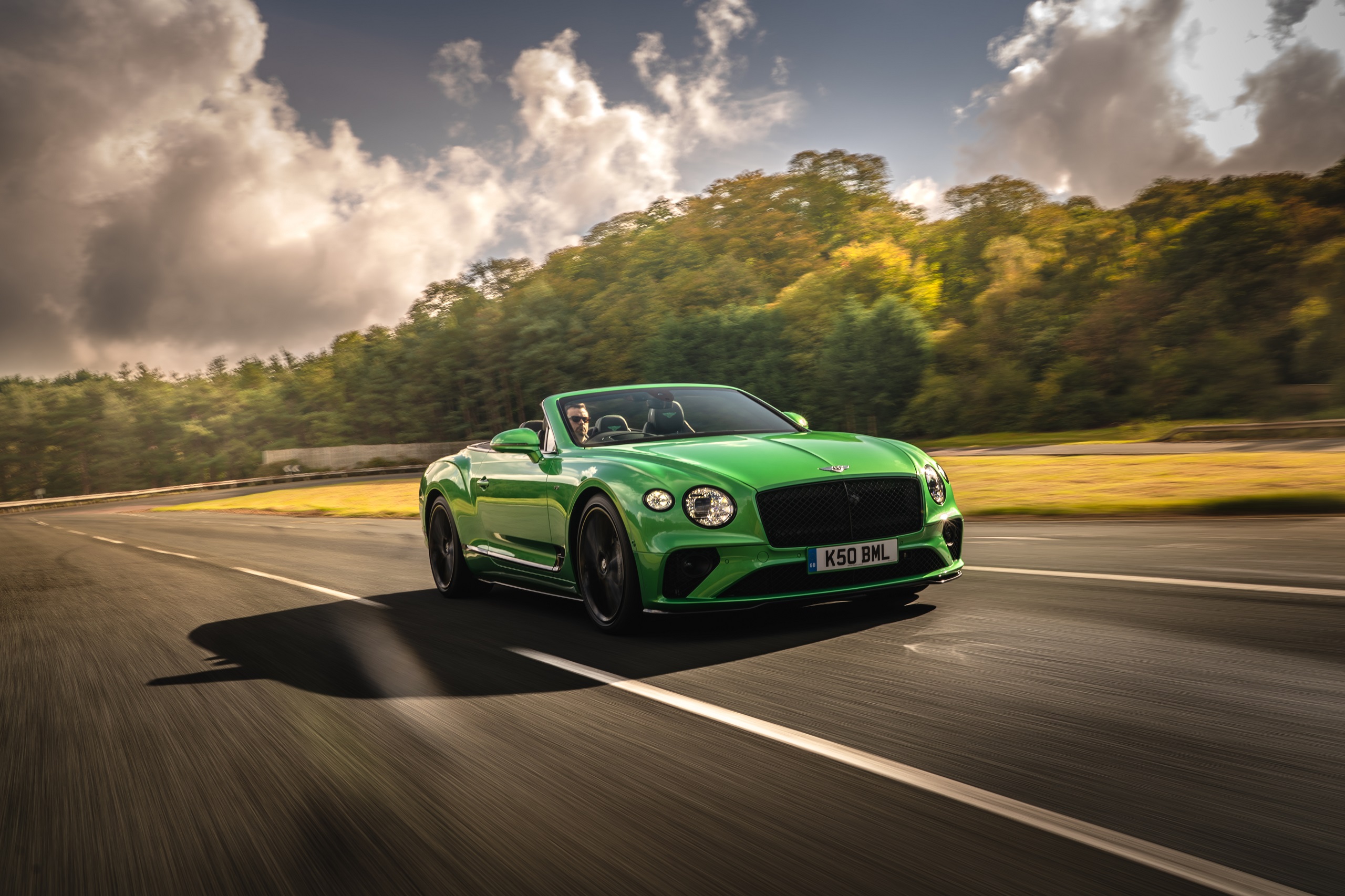 Download 2021 Bentley Continental GT Convertible - Front Three-Quarter HD Wallpaper 2560x1706 #3