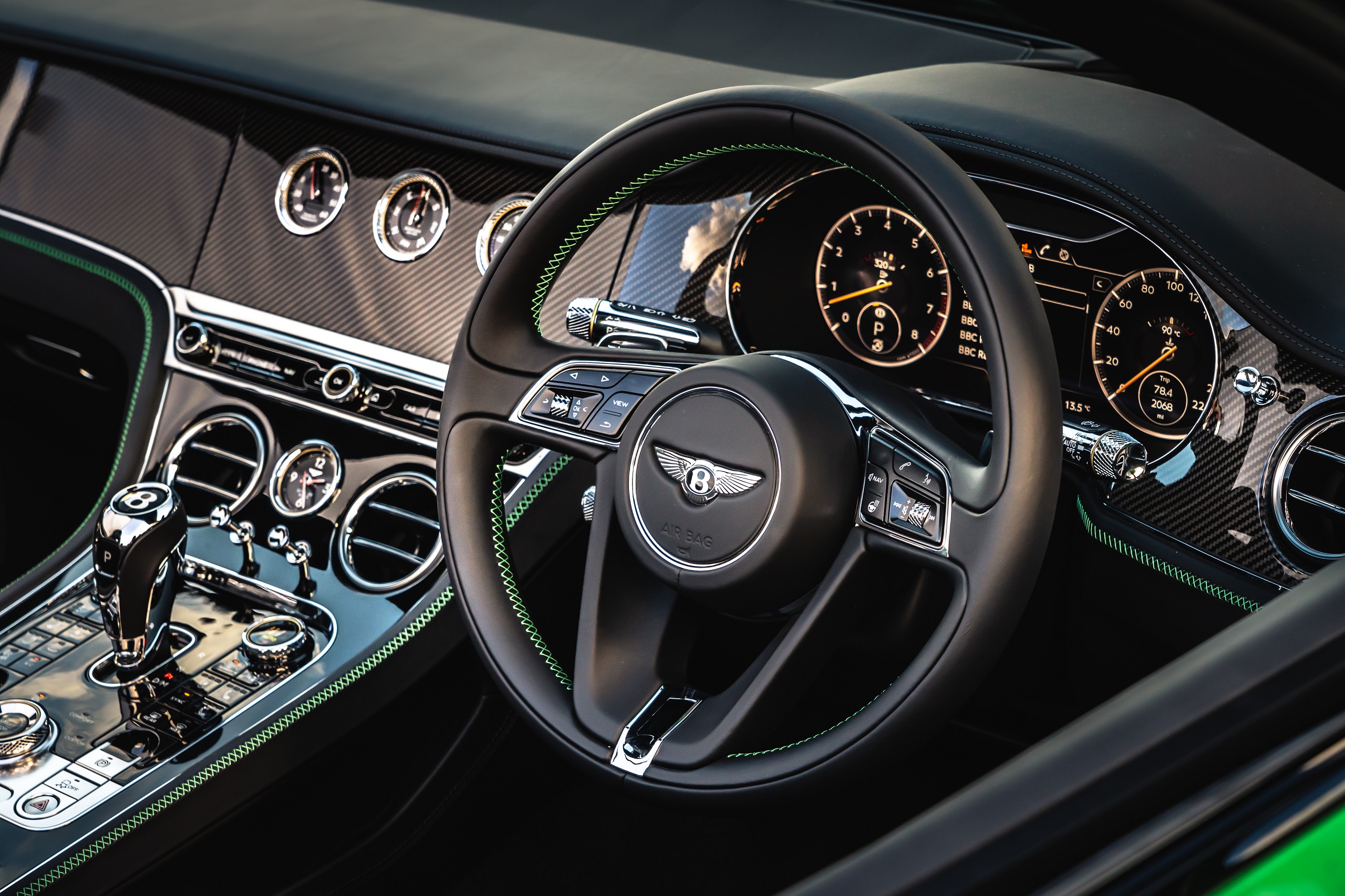 Download 2021 Bentley Continental GT Convertible - Interior, Cockpit HD Wallpaper 2560x1706 #30