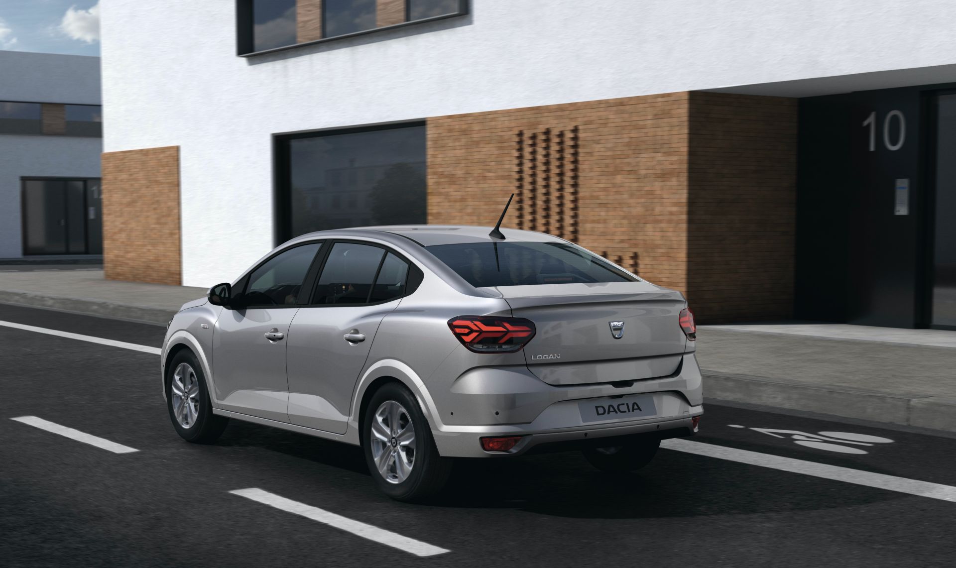 Download 2021 Dacia Logan - Rear Three-Quarter HD Wallpaper 1920x1141 #2