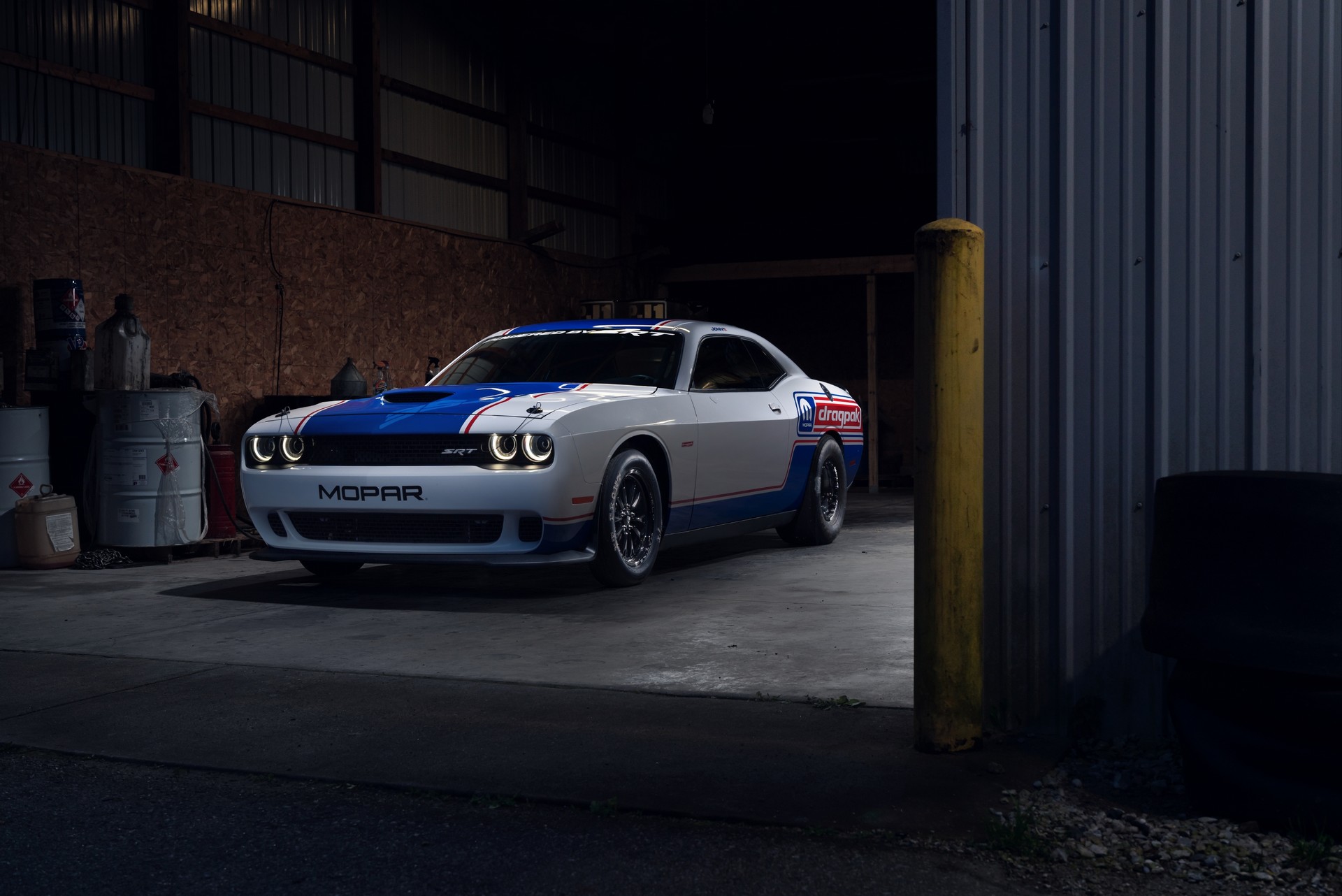 Download 2021 Dodge Challenger Mopar Drag Pak - Front Three-Quarter HD Wallpaper 1920x1282 #14