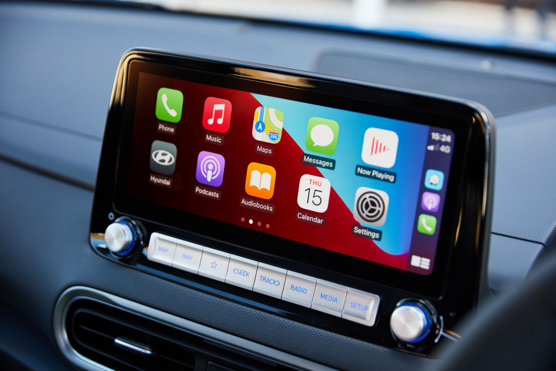 Download 2021 Hyundai Kona Electric - Central Console HD Wallpaper 1920x1280 #56