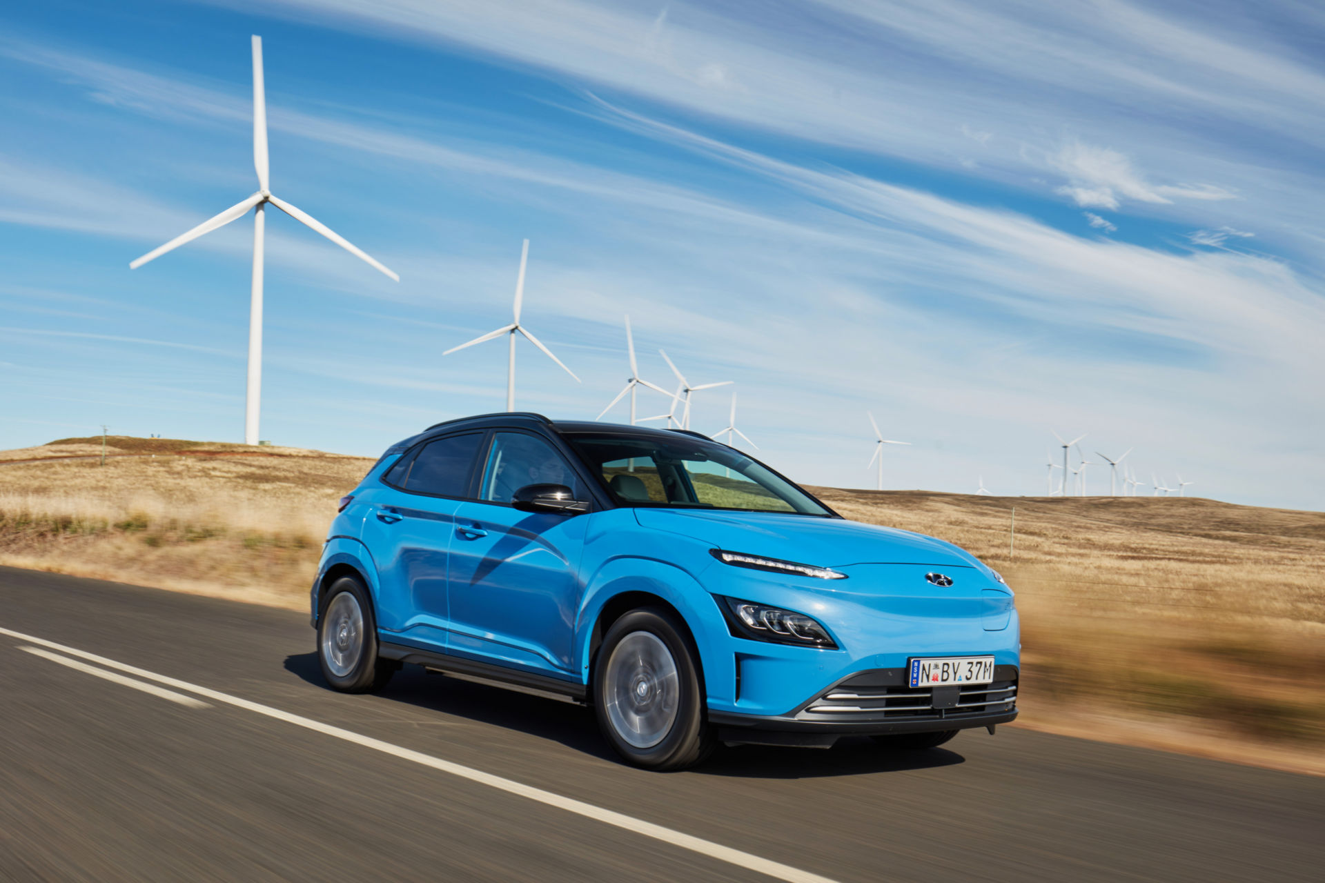 Download 2021 Hyundai Kona Electric - Front Three-Quarter HD Wallpaper 1920x1280 #8