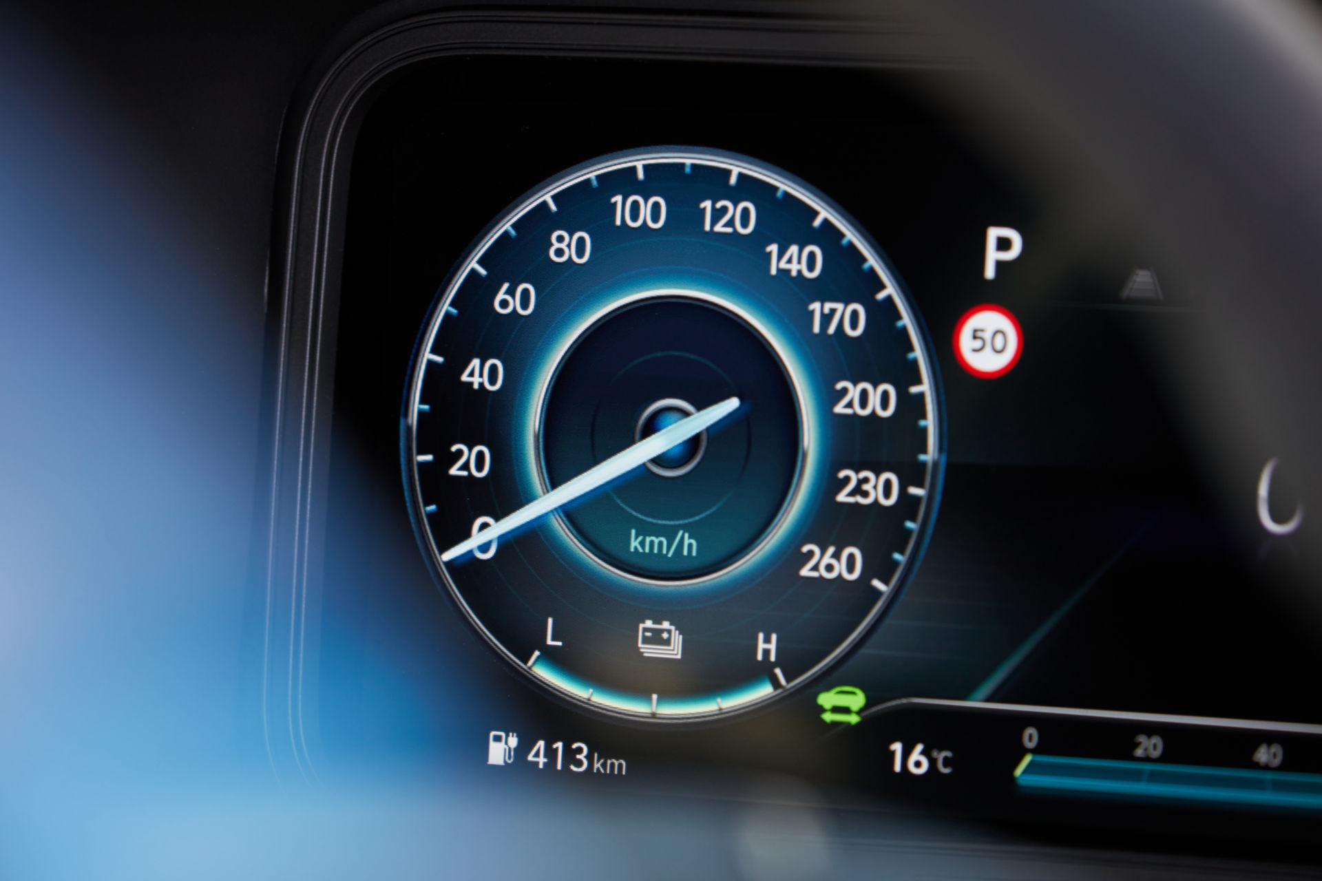 Download 2021 Hyundai Kona Electric - Instrument Cluster HD Wallpaper 1920x1280 #61