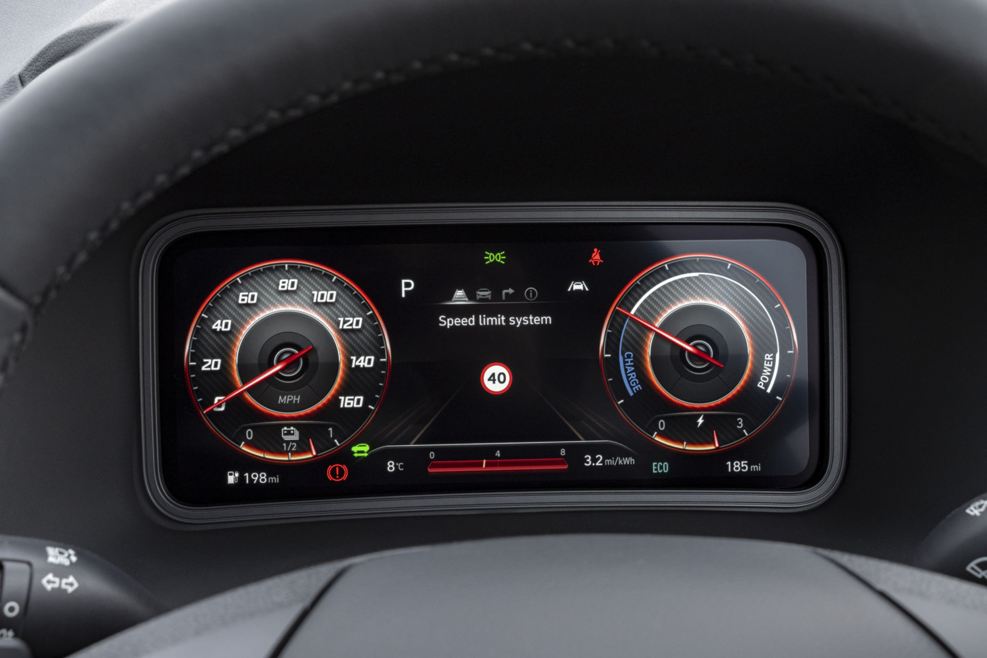 Download 2021 Hyundai Kona Electric - Instrument Cluster HD Wallpaper 1920x1280 #101