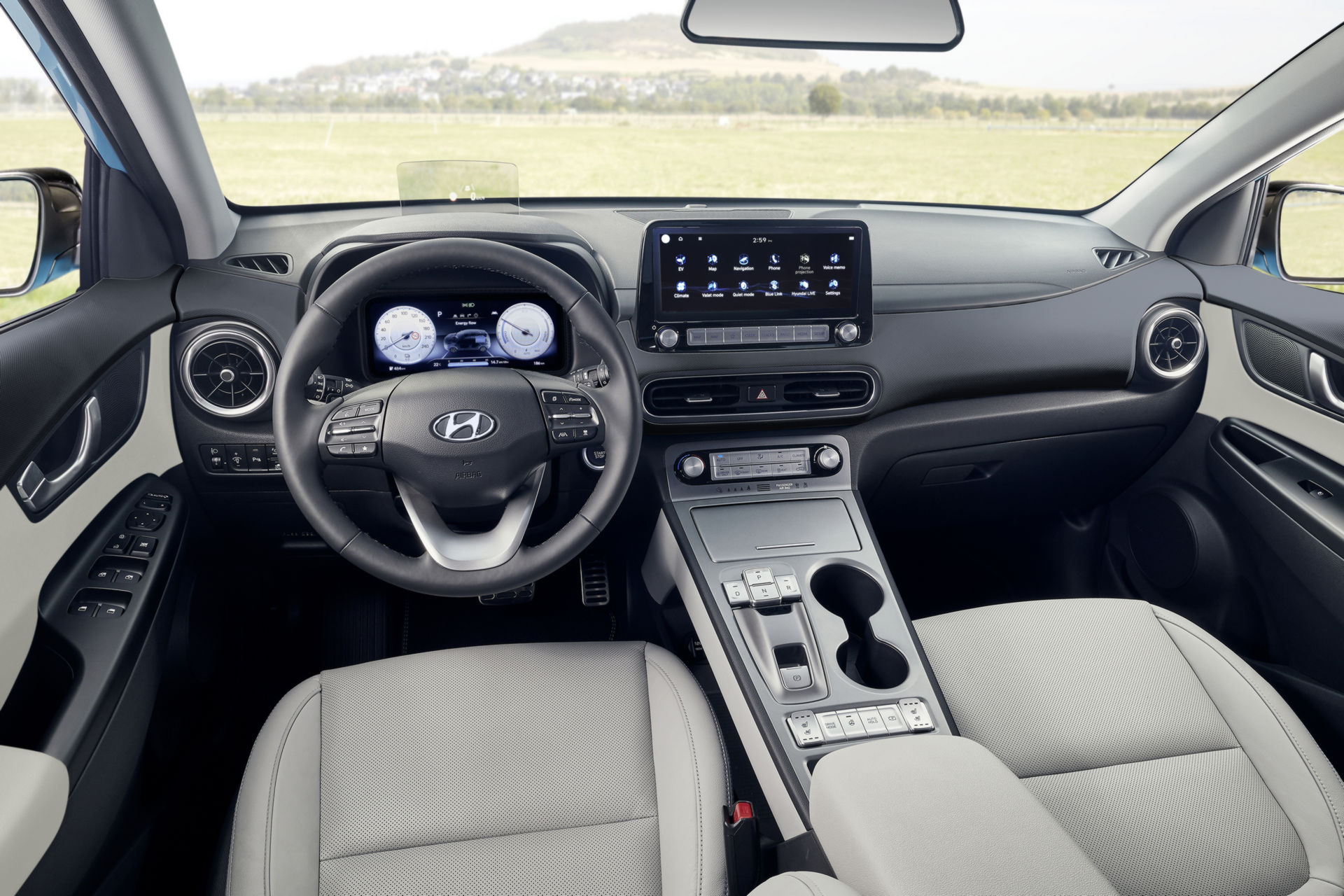 Download 2021 Hyundai Kona Electric - Interior, Cockpit HD Wallpaper 1920x1280 #94